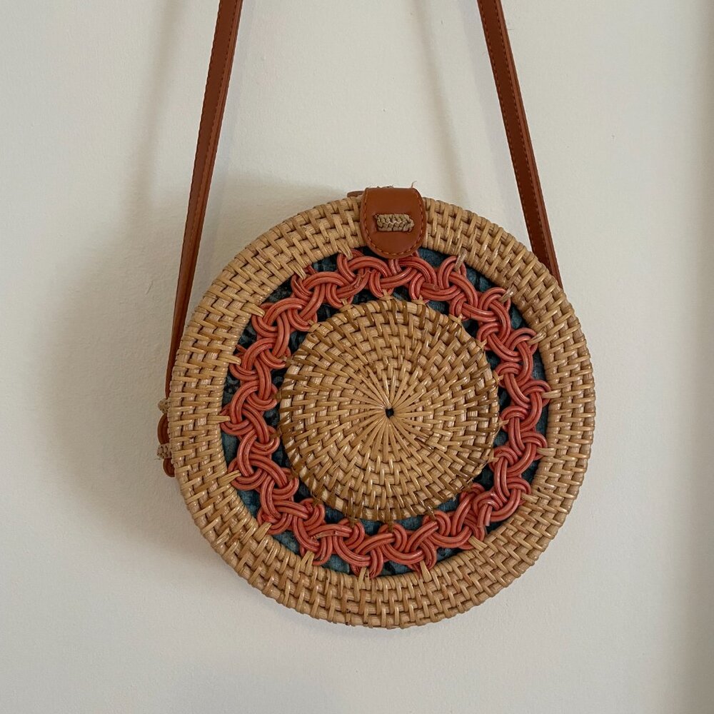 Handmade Rattan Crossbody Bag – From Bali